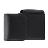 PU Cigarette Case with Lighter Holder 20 Packs Cigarette Box Wallet Design for Men Smoke Tools Black