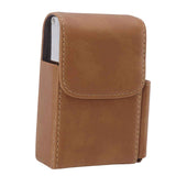 PU Cigarette Case with Lighter Holder 20 Packs Cigarette Box Wallet Design for Men Smoke Tools Brown In Australia - Darrahopens
