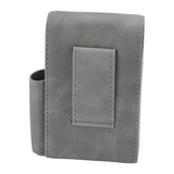 PU Cigarette Case with Lighter Holder 20 Packs Cigarette Box Wallet Design for Men Smoke Tools Gray