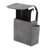 PU Cigarette Case with Lighter Holder 20 Packs Cigarette Box Wallet Design for Men Smoke Tools Gray