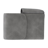 PU Cigarette Case with Lighter Holder 20 Packs Cigarette Box Wallet Design for Men Smoke Tools Gray