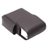 PU Leather Cigarette Box Anti Scratch Protective Storage Card Case with Lighter Holder Brown