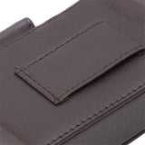 PU Leather Cigarette Box Anti Scratch Protective Storage Card Case with Lighter Holder Brown
