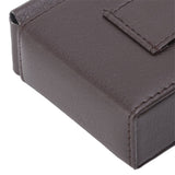 PU Leather Cigarette Box Anti Scratch Protective Storage Card Case with Lighter Holder Brown