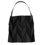 Reusable Tote Bag Large Capacity Fashion Polyline Design Shopping Cloth Bag for Home Travelling Office Black In Australia - Darrahopens
