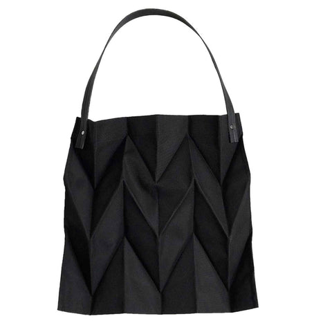 Reusable Tote Bag Large Capacity Fashion Polyline Design Shopping Cloth Bag for Home Travelling Office Black In Australia - Darrahopens