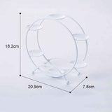 Ferris Wheel Display Rack Decorative Safe Rounded Edge Toys Storage Display Bracket Holder for Home White In Australia - Darrahopens