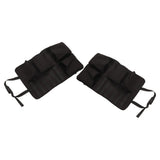 2PCS Auto Seat Organizer Oxford Cloth Waterproof Easy Cleaning Odor Free Backseat Car Organizer Black