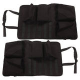 2PCS Auto Seat Organizer Oxford Cloth Waterproof Easy Cleaning Odor Free Backseat Car Organizer Black