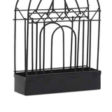 Metal Incense Repellent Holder Suspendable Modern Iron Safe Sandalwood Holder Rack for Home Bedroom Living Room Black