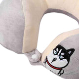 U Shaped Neck Pillow Portable Cute Head Pillow for Office Nap Travel Car Sleeping Double Embroidery Dog In Australia - Darrahopens
