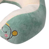 U Shaped Neck Pillow Portable Cute Head Pillow for Office Nap Travel Car Sleeping Double Embroidery Dinosaur