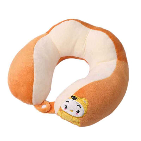 U Shaped Neck Pillow Portable Cute Head Pillow for Office Nap Travel Car Sleeping Double Embroidery Tiger In Australia - Darrahopens