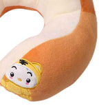 U Shaped Neck Pillow Portable Cute Head Pillow for Office Nap Travel Car Sleeping Double Embroidery Tiger In Australia - Darrahopens