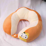 U Shaped Neck Pillow Portable Cute Head Pillow for Office Nap Travel Car Sleeping Double Embroidery Tiger In Australia - Darrahopens