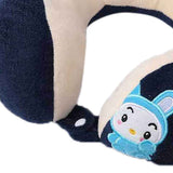 U Shaped Neck Pillow Portable Cute Head Pillow for Office Nap Travel Car Sleeping Double Embroidery Rabbit In Australia - Darrahopens