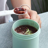 500ML Soup Cup Portable Steady Plastic Insulated Soup Containers with Lid and Spoon for Office School 500ML Green In Australia - Darrahopens
