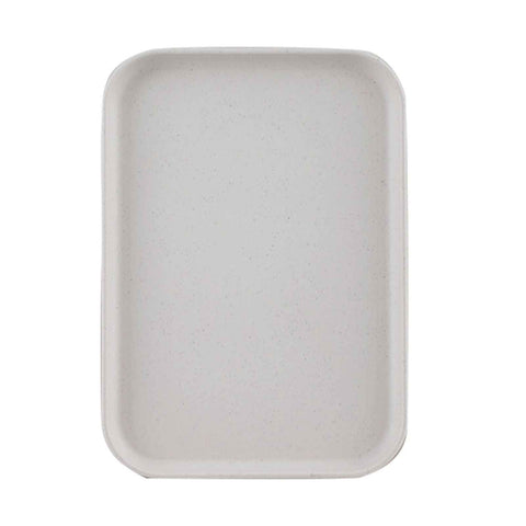 Kitchen Serving Tray Wheat Straw Rectangular Nordic Style Cupcake Fruit Snack Tea Tray for Home Office Restaurant Beige L (Approx. 38x27cm / 15.0x10.6in) In Australia - Darrahopens
