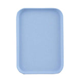 Kitchen Serving Tray Wheat Straw Rectangular Nordic Style Cupcake Fruit Snack Tea Tray for Home Office Restaurant Light Blue L (Approx. 38x27cm / 15.0x10.6in) In Australia - Darrahopens