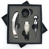 Wine Opener Set Rustproof Stainless Steel Exquisite Packaging Handle Corkscrew Kit for Home Bar Restaurant Gifts Black In Australia - Darrahopens