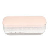 Silicone Ice Cube Mold BPA Free Square Ice Tray Storage Box with Lid for Household Pink In Australia - Darrahopens