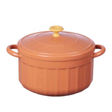 Noodles Bowl with Lid Binaural Noodles Bowl Home Dorm Student Covered Bowl Large Orange In Australia - Darrahopens