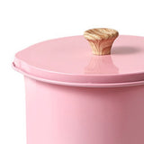 Oil Strainer Pot 1.4L Wood Grain Easy Operation No Rust Oil Storage Supplies Filter for Home Canteen Pink In Australia - Darrahopens