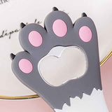 Cat Paw Bottle Opener Multifunctional Cute Cartoon Vibrant Colors Magnet Silicone Bottle Opener with Fridge Magnet for Home Gray Dot In Australia - Darrahopens