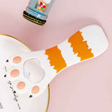 Cat Paw Bottle Opener Multifunctional Cute Cartoon Vibrant Colors Magnet Silicone Bottle Opener with Fridge Magnet for Home Horizontal Stripes White In Australia - Darrahopens