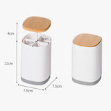 Toothpick Holder Automatic Push Multi Purpose Division Design Toothpick Container for Cotton Swab Dental Floss Grey In Australia - Darrahopens