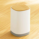 Toothpick Holder Automatic Push Multi Purpose Division Design Toothpick Container for Cotton Swab Dental Floss Grey