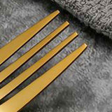 Flatware Set Portable Stainless Steel Steak Knife Fork Spoon Tableware Thickened Tableware Set Golden Fork In Australia - Darrahopens