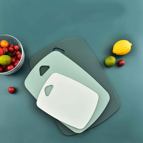 3pcs Cutting Board Set Safe PP Easy Grip Handles Multifunction Kitchen Chopping Board for Home Type 2 Square In Australia - Darrahopens
