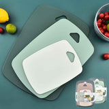 3pcs Cutting Board Set Safe PP Easy Grip Handles Multifunction Kitchen Chopping Board for Home Type 2 Square In Australia - Darrahopens
