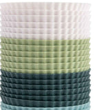 Muffin Cup Morandi Color Round Egg Tart Steamed Egg Silicone Complementary Food Mold 24Pcs In Australia - Darrahopens