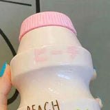 Portable Children Drinking Bottle with Strap PC Plastic Outdoor Water Cup Cute Fruit Pattern Pink 480ML In Australia - Darrahopens