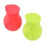 2pcs Silicone Chocolate Heating Pot Red and Green Multifunctional Microwave Chocolate Melter for Kitchen Baking