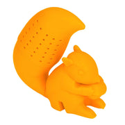 Food Grade Silicone Squirrel Shape Tea Strainer Cute Squirrel Shaped Tea Infuser Filter Orange In Australia - Darrahopens