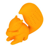 Food Grade Silicone Squirrel Shape Tea Strainer Cute Squirrel Shaped Tea Infuser Filter Orange In Australia - Darrahopens