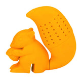 Food Grade Silicone Squirrel Shape Tea Strainer Cute Squirrel Shaped Tea Infuser Filter Orange In Australia - Darrahopens