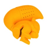 Food Grade Silicone Squirrel Shape Tea Strainer Cute Squirrel Shaped Tea Infuser Filter Orange