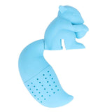 Food Grade Silicone Squirrel Shape Tea Strainer Cute Squirrel Shaped Tea Infuser Filter Blue In Australia - Darrahopens