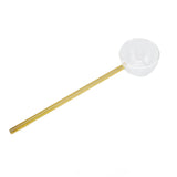 Glass Stirring Spoon High Temperature Resistance Simple 100ML Mixing Spoon Coffee Tea Spoon for Restaurants Home Yellow In Australia - Darrahopens