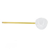 Glass Stirring Spoon High Temperature Resistance Simple 100ML Mixing Spoon Coffee Tea Spoon for Restaurants Home Yellow