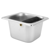 Stainless Steel Coffee Knock Box Coffee Grounds Container Box for Kitchen Canteen Western Restaurant Bar