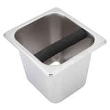 Stainless Steel Coffee Knocking Grounds Box with Rubber Rod Embeddable Coffee Dump Bin for Home Restaurant In Australia - Darrahopens