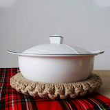 Insulated Coaster Ring Heat Resistance Linen Weaving Insulation Pad for Hot Pot Cup S