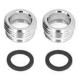 2 Sets Faucet Adapter Straight Thread 15/16in Male 27/32in Female to 17/16in Garden Hose