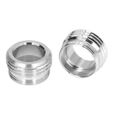 2 Sets Faucet Adapter Straight Thread 15/16in Male 27/32in Female to 17/16in Garden Hose