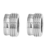 2 Sets Faucet Adapter Straight Thread 15/16in Male 27/32in Female to 17/16in Garden Hose